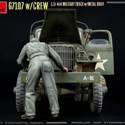 Miniart 1/35 G7107 W/Crew 4x4 Cargo Truck W/Metal Body # 35383 -Aircraft Kits Sales min35383 32