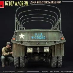 Miniart 1/35 G7107 W/Crew 4x4 Cargo Truck W/Metal Body # 35383 -Aircraft Kits Sales min35383 33