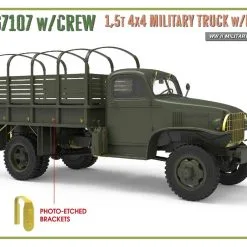 Miniart 1/35 G7107 W/Crew 4x4 Cargo Truck W/Metal Body # 35383 -Aircraft Kits Sales min35383 4