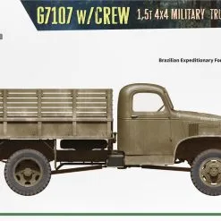 Miniart 1/35 G7107 W/Crew 4x4 Cargo Truck W/Metal Body # 35383 -Aircraft Kits Sales min35383 43