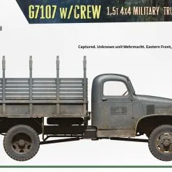 Miniart 1/35 G7107 W/Crew 4x4 Cargo Truck W/Metal Body # 35383 -Aircraft Kits Sales min35383 45