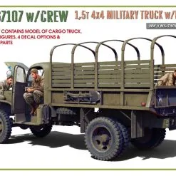 Miniart 1/35 G7107 W/Crew 4x4 Cargo Truck W/Metal Body # 35383 -Aircraft Kits Sales min35383 5