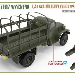 Miniart 1/35 G7107 W/Crew 4x4 Cargo Truck W/Metal Body # 35383 -Aircraft Kits Sales min35383 6