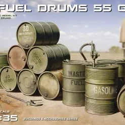 Miniart 1/35 US Fuel Drums (55 Gals) # 35592