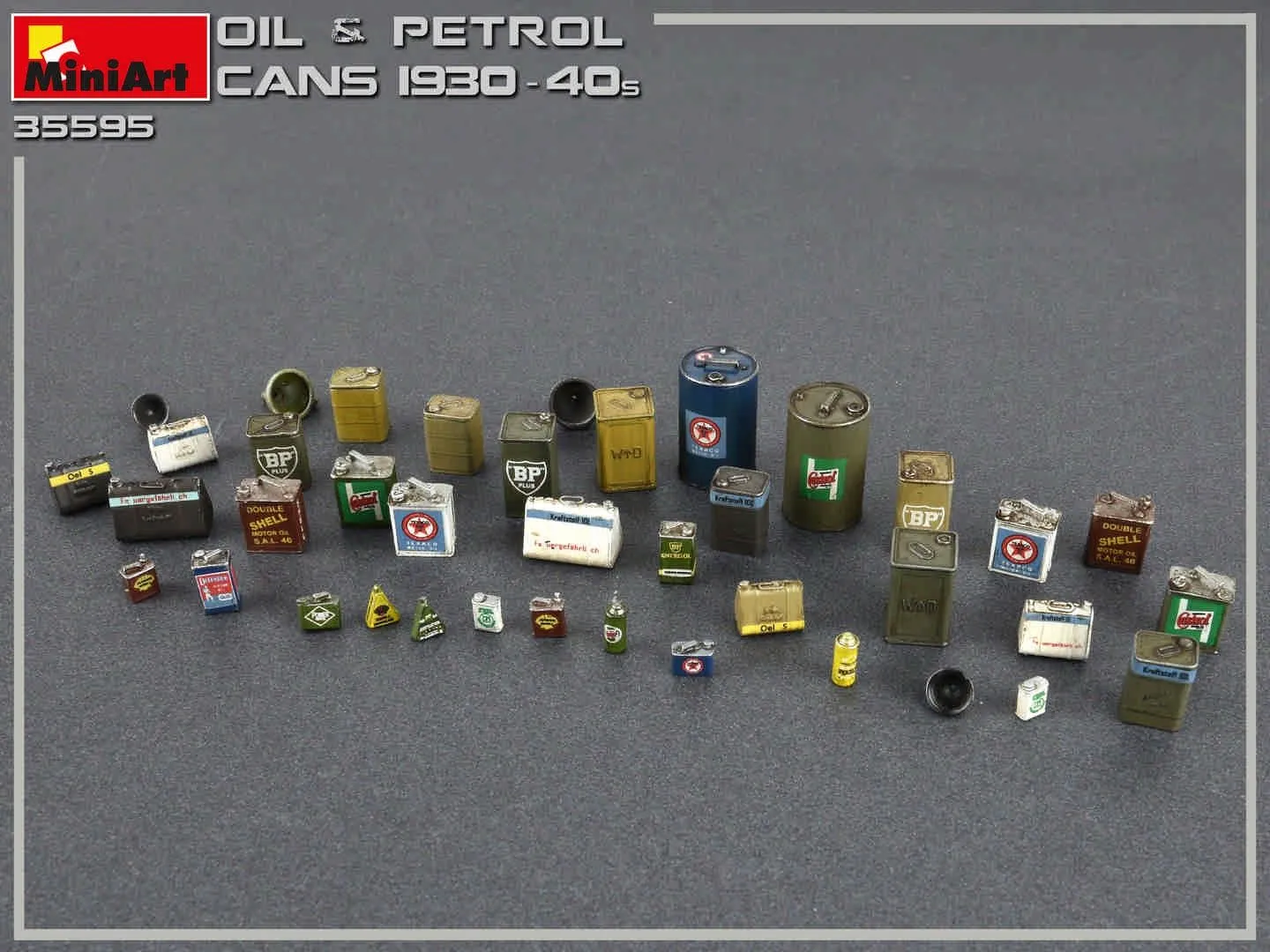 Miniart 1/35 Oil & Petrol Cans 1930-40s # 35595 7 Miniart 1/35 Oil & Petrol Cans 1930-40s # 35595 - Image 5