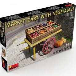 Miniart 1/35 Market Cart With Vegetables # 35623 -Aircraft Kits Sales min35623 6