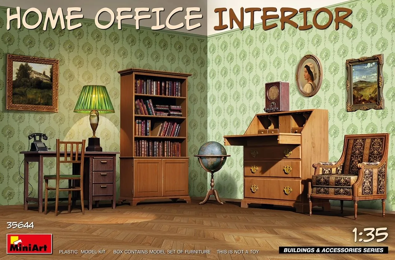 Miniart 1/35 Home Office Interior # 35644 3 Miniart 1/35 Home Office Interior # 35644
