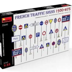 Miniart 1/35 Traffic Signs France 1930-40's # 35645 -Aircraft Kits Sales min35645 2