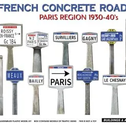 Miniart 1/35 Concrete Signs France 1930-40's Paris # 35659