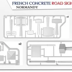 Miniart 1/35 Concrete Signs France 1930-40's Normandy # 35669 -Aircraft Kits Sales min35669 3