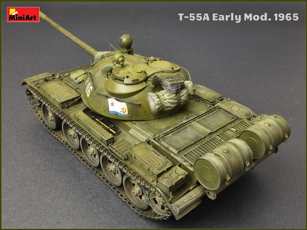 Miniart 1/35 T-55A Soviet Medium Tank Mod. 1965 # 37057 4 Miniart 1/35 T-55A Soviet Medium Tank Mod. 1965 # 37057 - Image 2