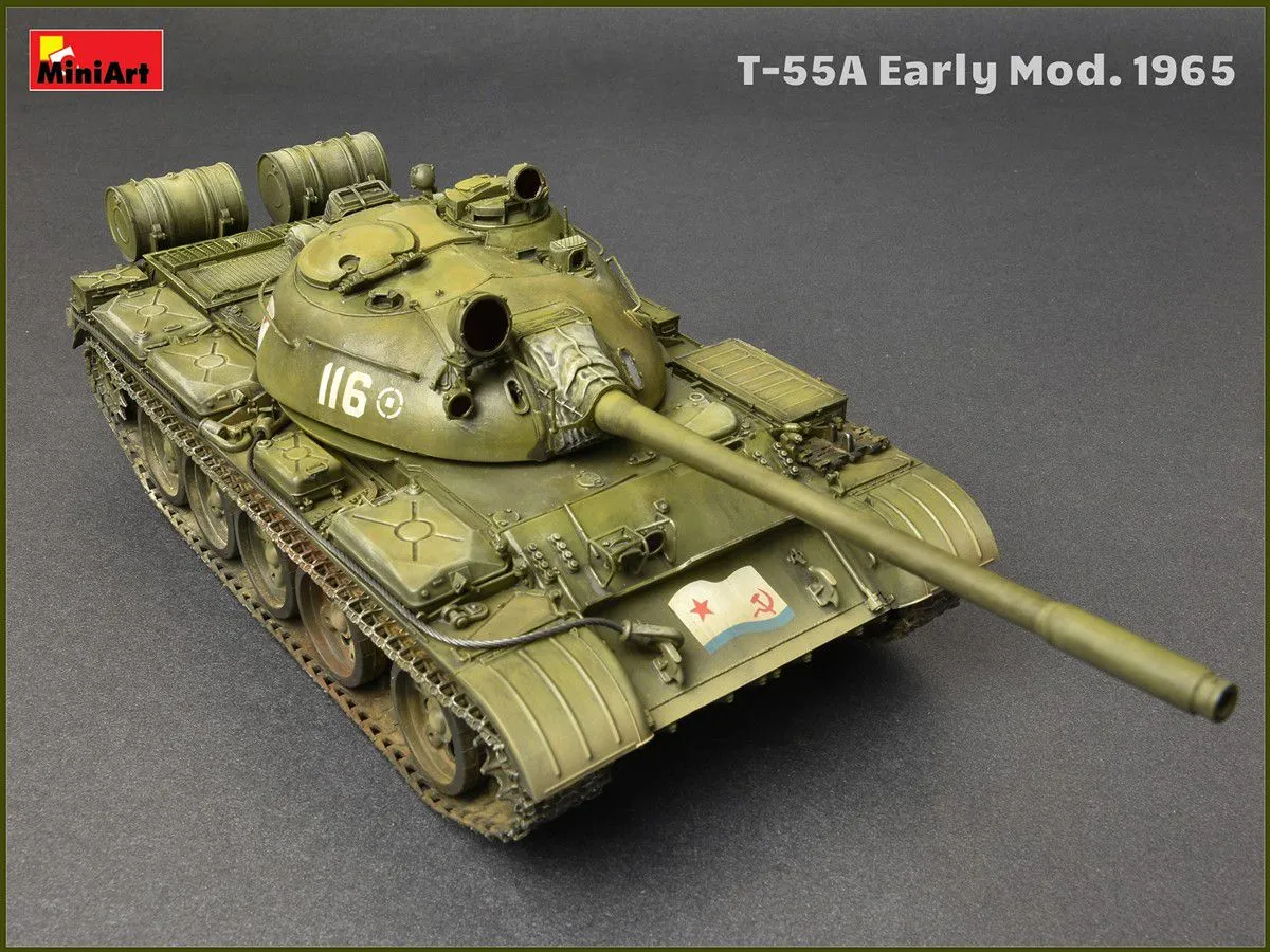 Miniart 1/35 T-55A Soviet Medium Tank Mod. 1965 # 37057 5 Miniart 1/35 T-55A Soviet Medium Tank Mod. 1965 # 37057 - Image 3