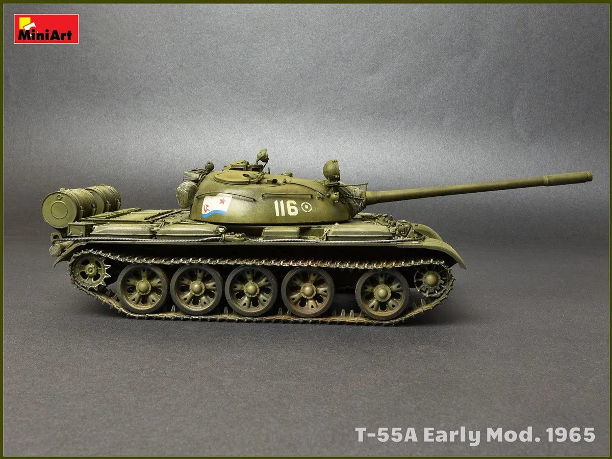 Miniart 1/35 T-55A Soviet Medium Tank Mod. 1965 # 37057 6 Miniart 1/35 T-55A Soviet Medium Tank Mod. 1965 # 37057 - Image 4