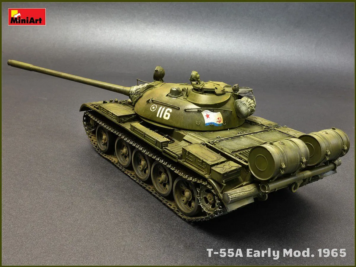 Miniart 1/35 T-55A Soviet Medium Tank Mod. 1965 # 37057 8 Miniart 1/35 T-55A Soviet Medium Tank Mod. 1965 # 37057 - Image 6