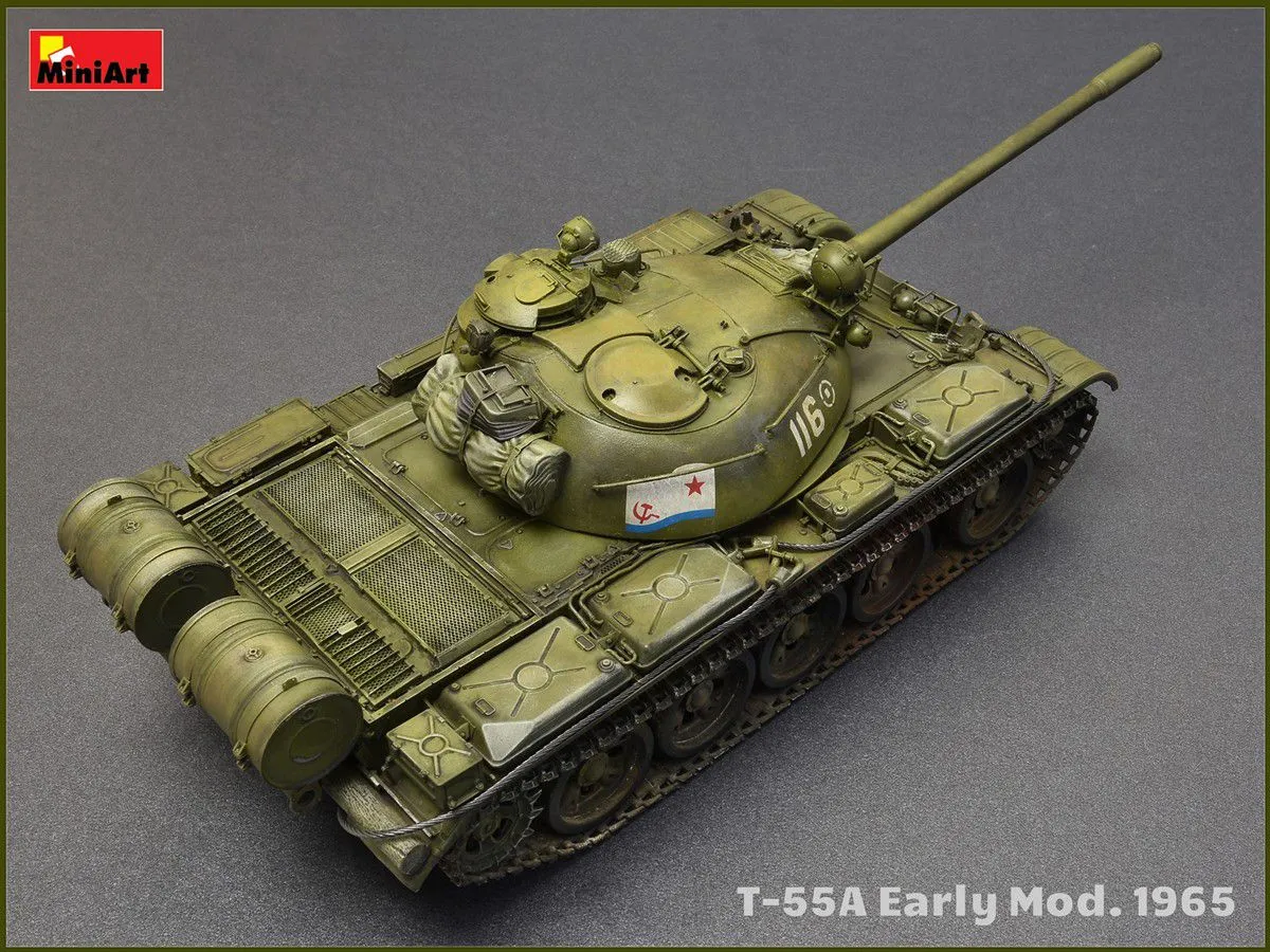 Miniart 1/35 T-55A Soviet Medium Tank Mod. 1965 # 37057 9 Miniart 1/35 T-55A Soviet Medium Tank Mod. 1965 # 37057 - Image 7