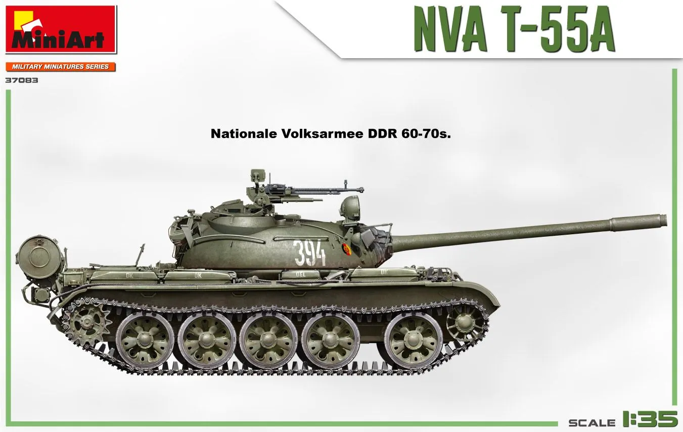 Miniart 1/35 NVA T-55A # 37083 5 Miniart 1/35 NVA T-55A # 37083 - Image 3