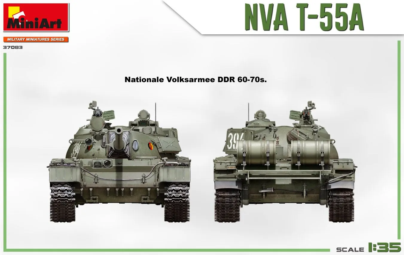 Miniart 1/35 NVA T-55A # 37083 6 Miniart 1/35 NVA T-55A # 37083 - Image 4