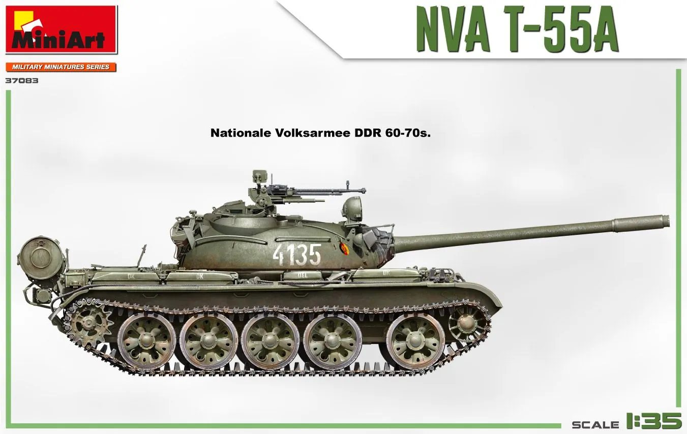 Miniart 1/35 NVA T-55A # 37083 7 Miniart 1/35 NVA T-55A # 37083 - Image 5