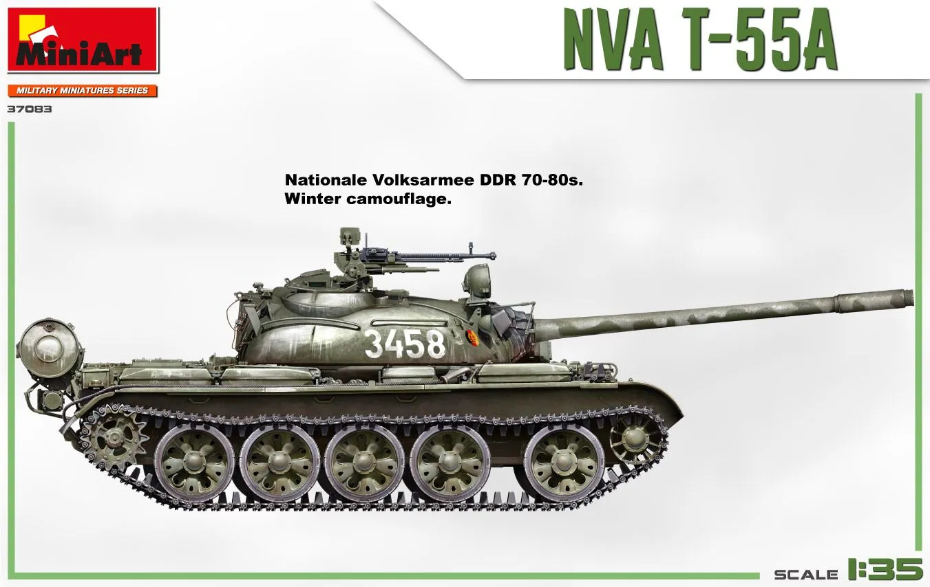 Miniart 1/35 NVA T-55A # 37083 9 Miniart 1/35 NVA T-55A # 37083 - Image 7