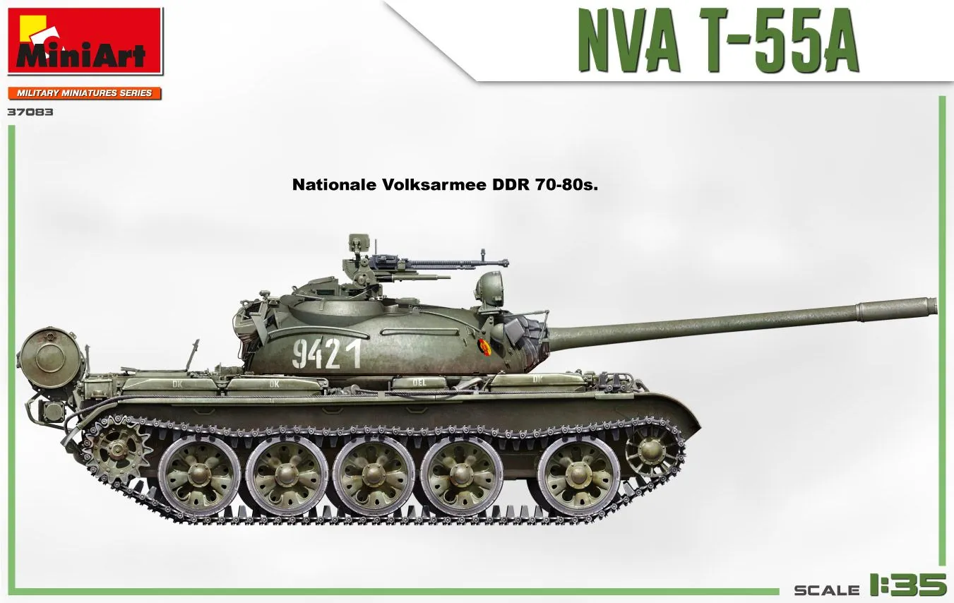 Miniart 1/35 NVA T-55A # 37083 11 Miniart 1/35 NVA T-55A # 37083 - Image 9
