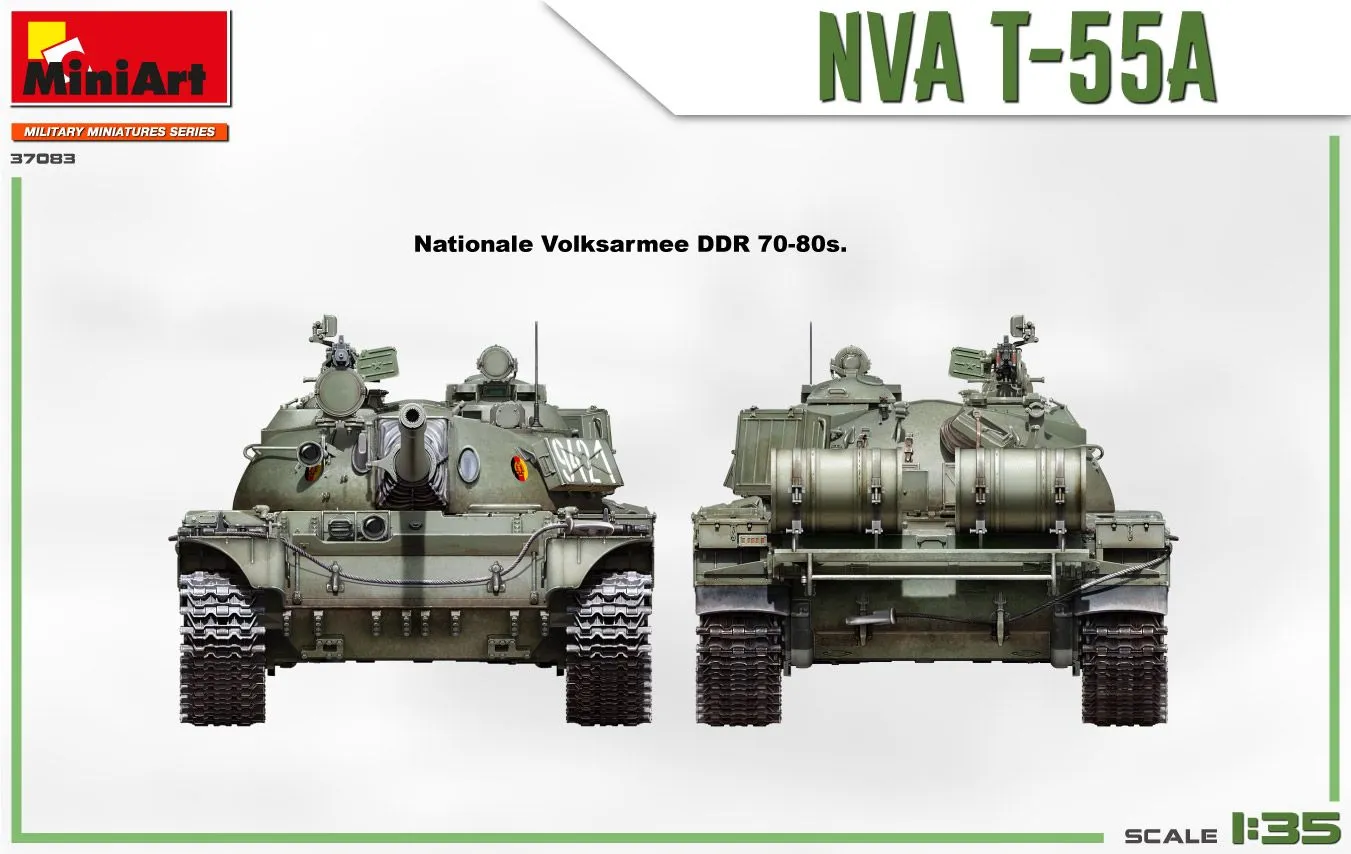 Miniart 1/35 NVA T-55A # 37083 12 Miniart 1/35 NVA T-55A # 37083 - Image 10