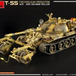 Miniart 1/35 T55 Czechoslovak W/KMT-5M # 37092 -Aircraft Kits Sales min37092 58