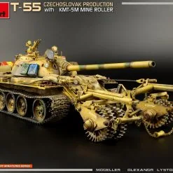 Miniart 1/35 T55 Czechoslovak W/KMT-5M # 37092 -Aircraft Kits Sales min37092 65