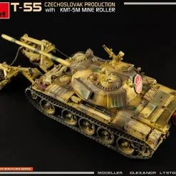 Miniart 1/35 T55 Czechoslovak W/KMT-5M # 37092 -Aircraft Kits Sales min37092 72