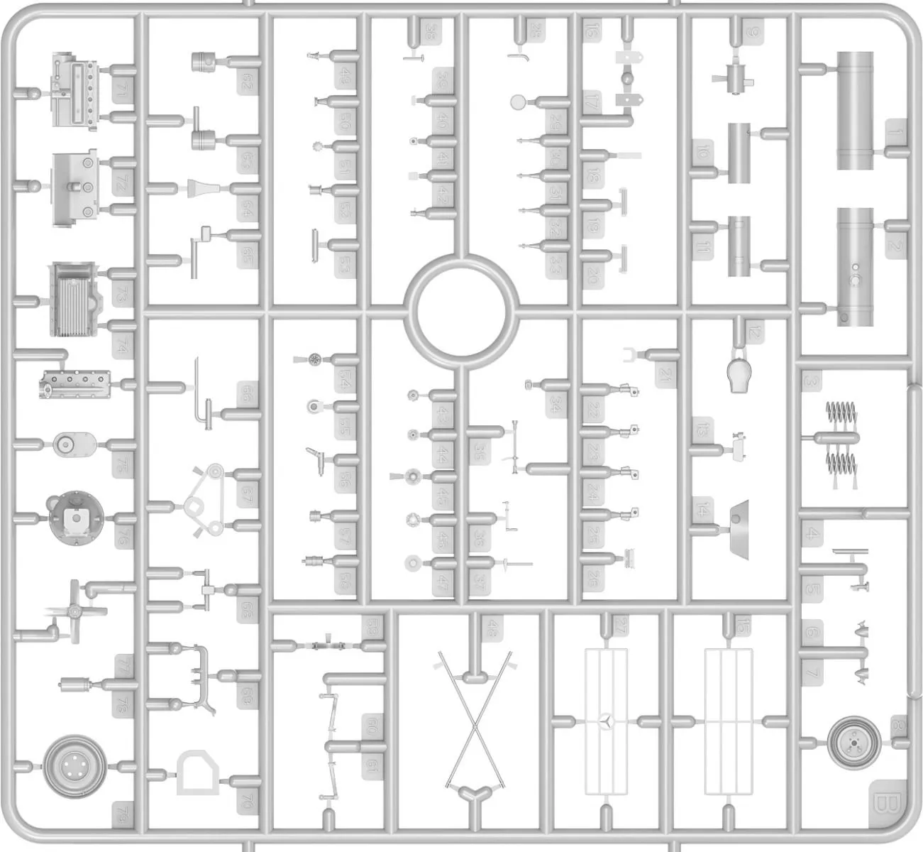 Miniart 1/35 Cheese Car Leifer Pritschenwagen Typ170V # 38046 11 Miniart 1/35 Cheese Car Leifer Pritschenwagen Typ170V # 38046 - Image 9