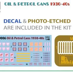 Miniart 1/48 Oil & Petrol Cans 1930-40's # 49006 6 Miniart 1/48 Oil & Petrol Cans 1930-40's # 49006 -Aircraft Kits Sales min49006 1