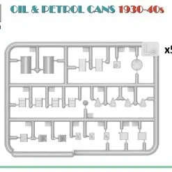 Miniart 1/48 Oil & Petrol Cans 1930-40's # 49006 7 Miniart 1/48 Oil & Petrol Cans 1930-40's # 49006 -Aircraft Kits Sales min49006 2