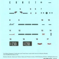 MÖBIUS Moebius 1/25 1965 Mercury Comet Cyclone # 1210 -Aircraft Kits Sales mmk1210pic2