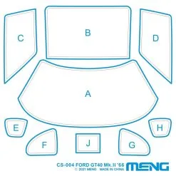 Meng-Model Meng Model 1/24 Ford GT40 Mk II 1966 # CS-004 -Aircraft Kits Sales mngcs 004newpic7