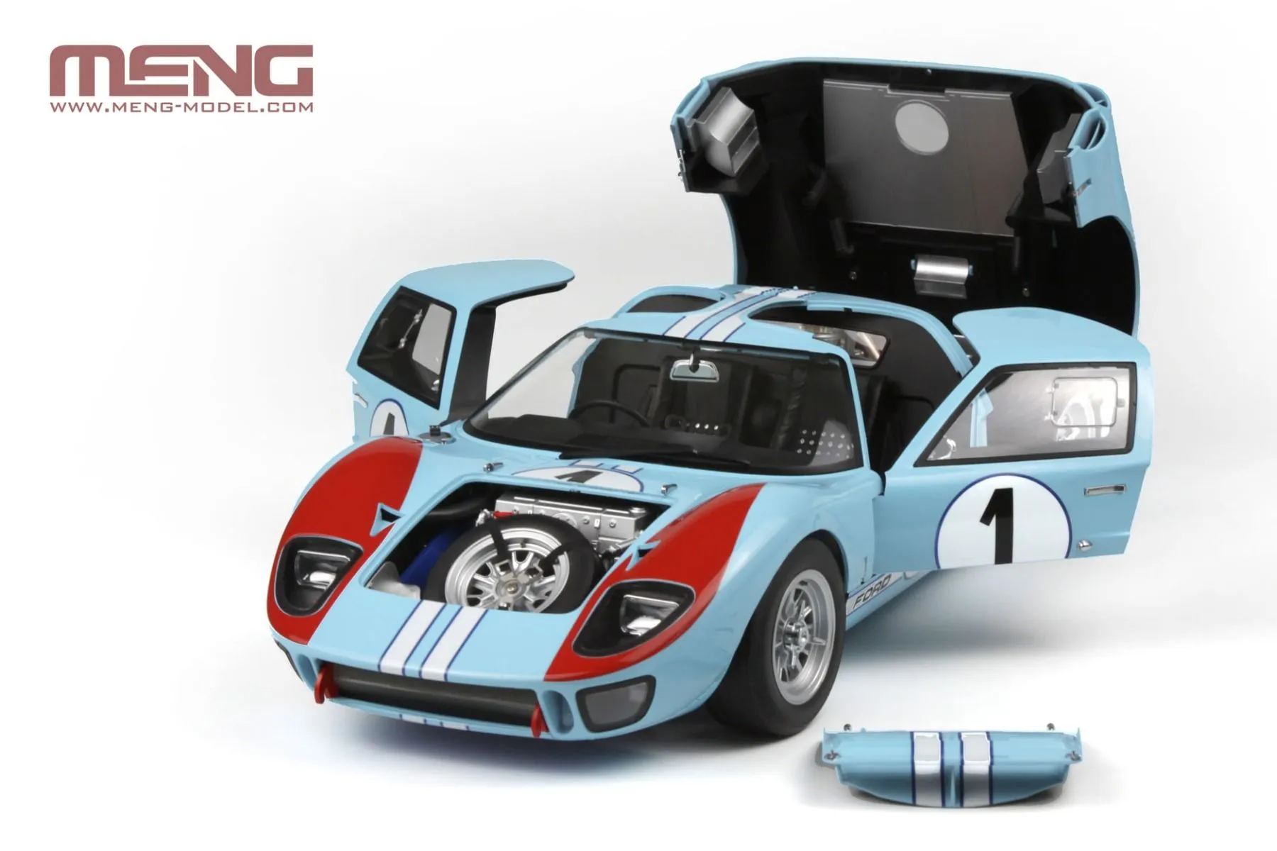 Meng-Model Meng 1/12 Ford GT40 Mk.II '66 # MNGRS-001 - LIMITED PRE-COLOURED EDITION 3 Meng-Model Meng 1/12 Ford GT40 Mk.II '66 # MNGRS-001 - LIMITED PRE-COLOURED EDITION