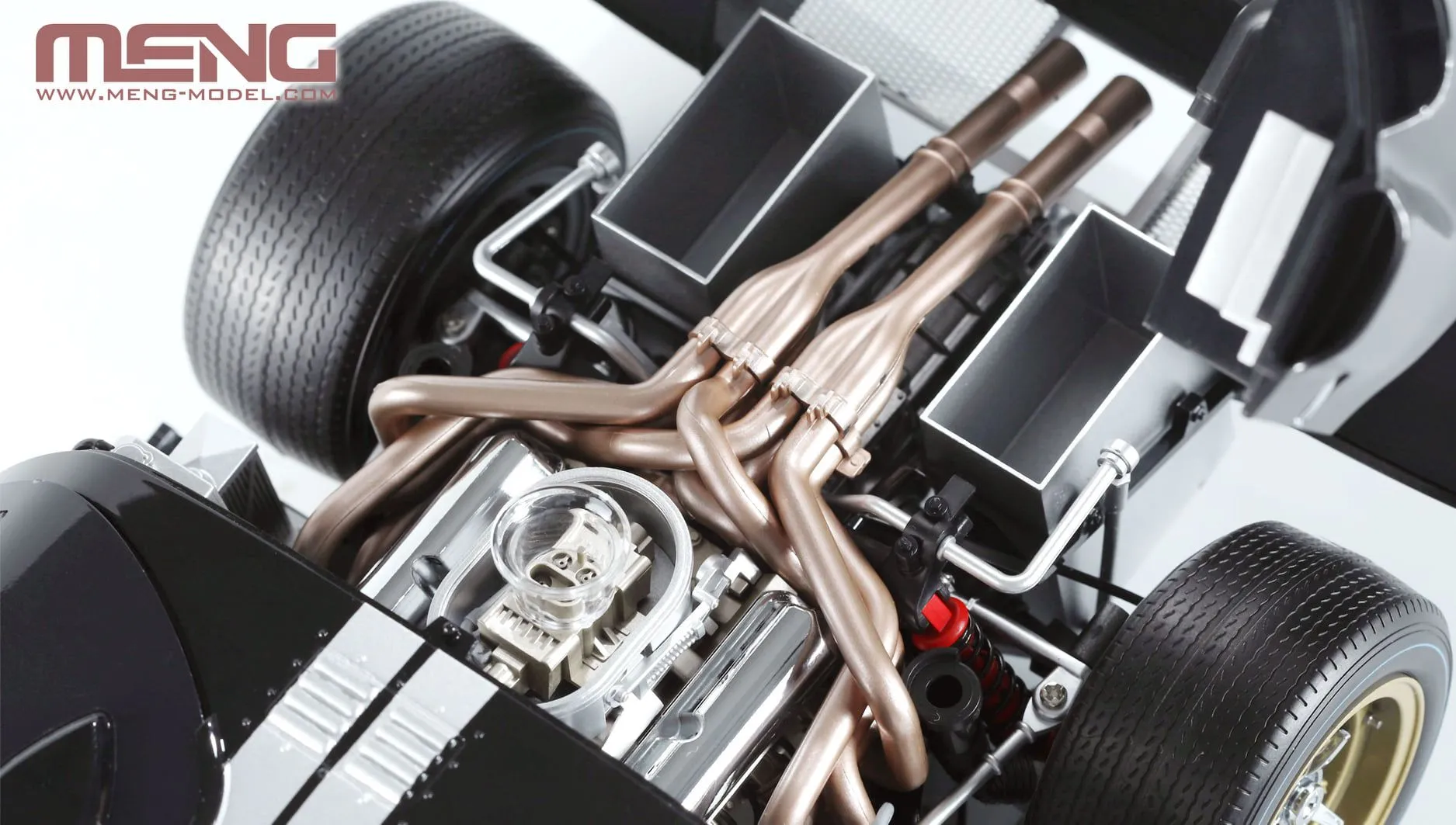 Meng-Model Meng 1/12 Ford GT40 Mk.II '66 Champion (pre-coloured) # RS-003 5 Meng-Model Meng 1/12 Ford GT40 Mk.II '66 Champion (pre-coloured) # RS-003 - Image 3