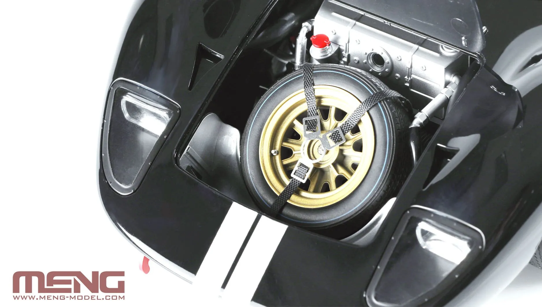 Meng-Model Meng 1/12 Ford GT40 Mk.II '66 Champion (pre-coloured) # RS-003 6 Meng-Model Meng 1/12 Ford GT40 Mk.II '66 Champion (pre-coloured) # RS-003 - Image 4