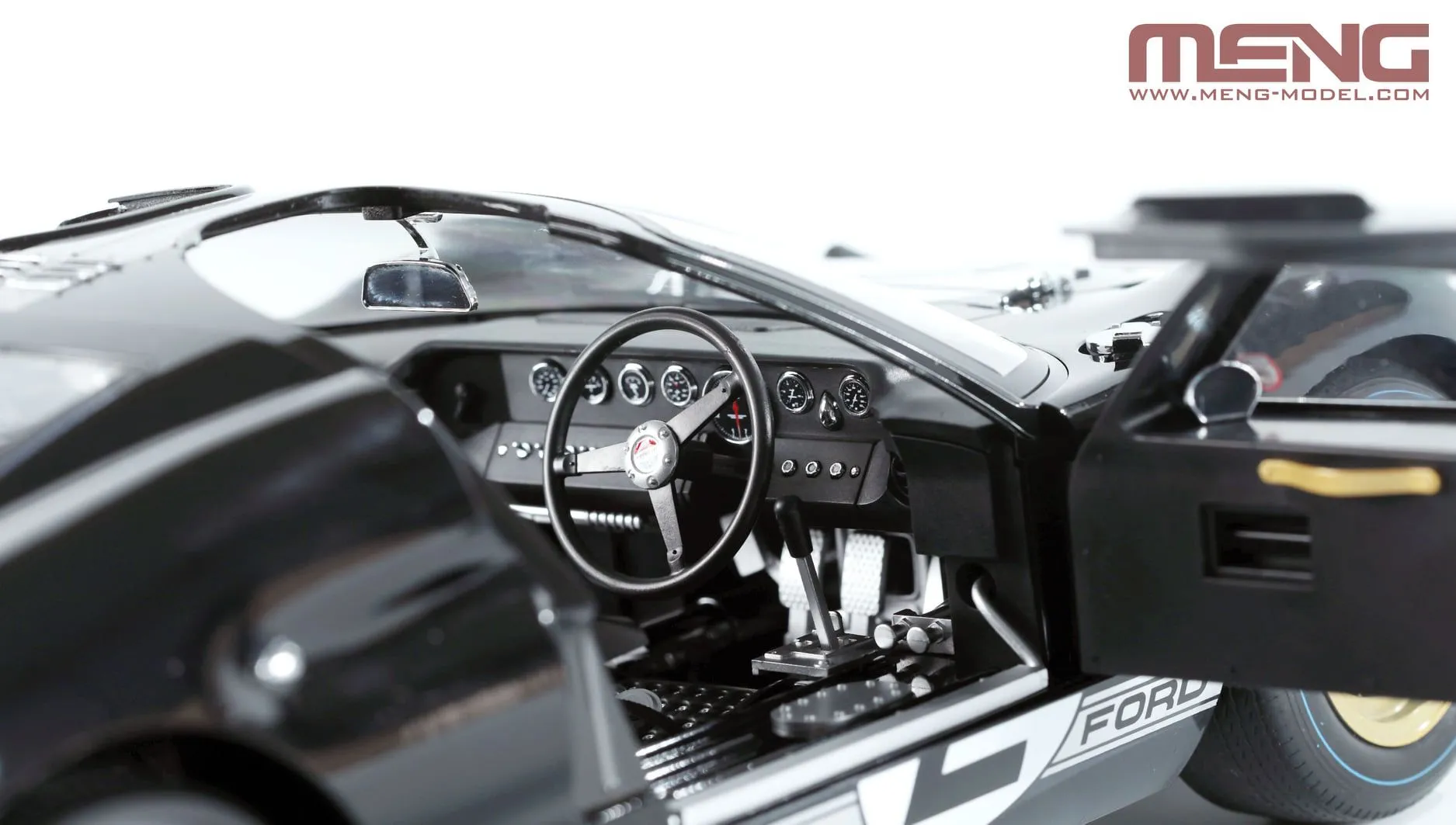 Meng-Model Meng 1/12 Ford GT40 Mk.II '66 Champion (pre-coloured) # RS-003 7 Meng-Model Meng 1/12 Ford GT40 Mk.II '66 Champion (pre-coloured) # RS-003 - Image 5