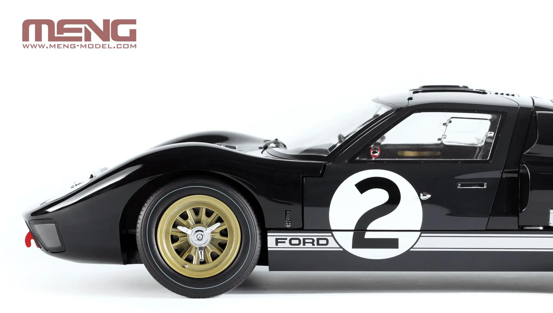 Meng-Model Meng 1/12 Ford GT40 Mk.II '66 Champion (pre-coloured) # RS-003 9 Meng-Model Meng 1/12 Ford GT40 Mk.II '66 Champion (pre-coloured) # RS-003 - Image 7