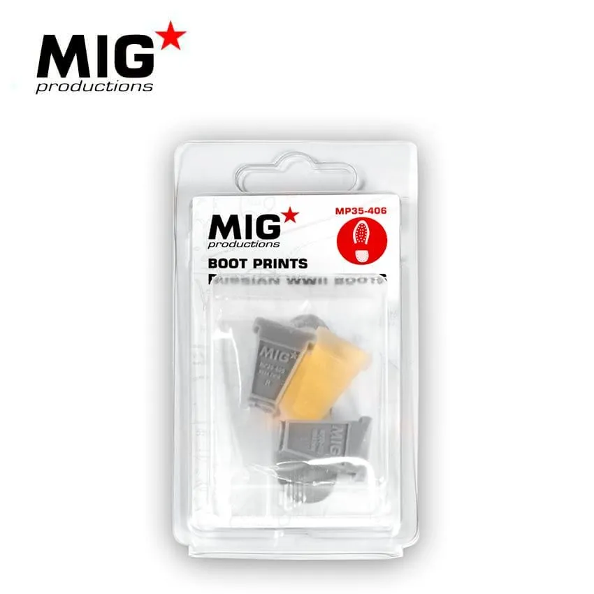 Mig Productions 1/35 Russian WWII Boot Prints # 406 3 Mig Productions 1/35 Russian WWII Boot Prints # 406