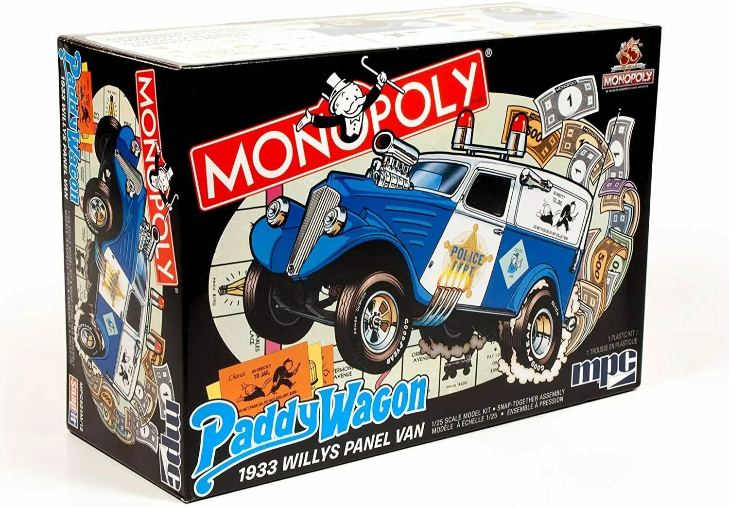 MPC 1/25 Willys Panel Van Paddy Wagon - Monopoly Edition # 924 4 MPC 1/25 Willys Panel Van Paddy Wagon - Monopoly Edition # 924 - Image 2