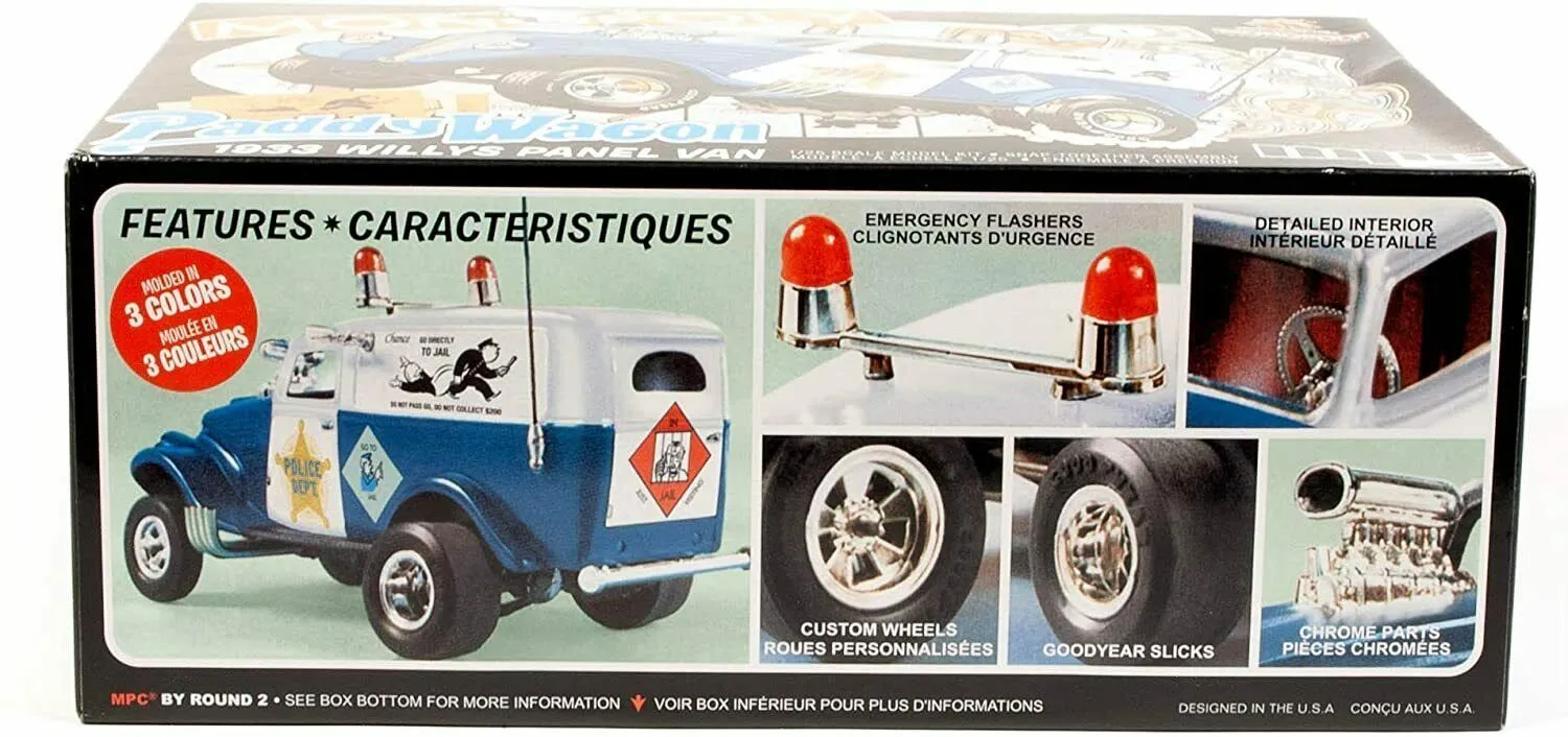 MPC 1/25 Willys Panel Van Paddy Wagon - Monopoly Edition # 924 7 MPC 1/25 Willys Panel Van Paddy Wagon - Monopoly Edition # 924 - Image 5
