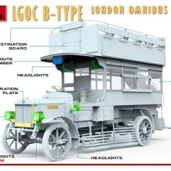 Miniart 1/35 LGOC B-Type London Omnibus # 38021 -Aircraft Kits Sales mt38021 1