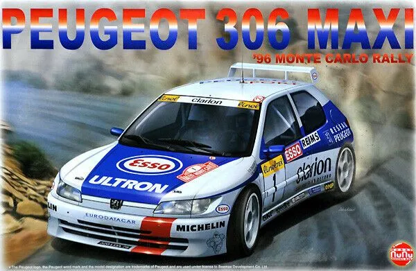EModels Nunu 1/24 Peugeot 306 Maxi Rally Montecarlo 1996 # 24009 3 EModels Nunu 1/24 Peugeot 306 Maxi Rally Montecarlo 1996 # 24009