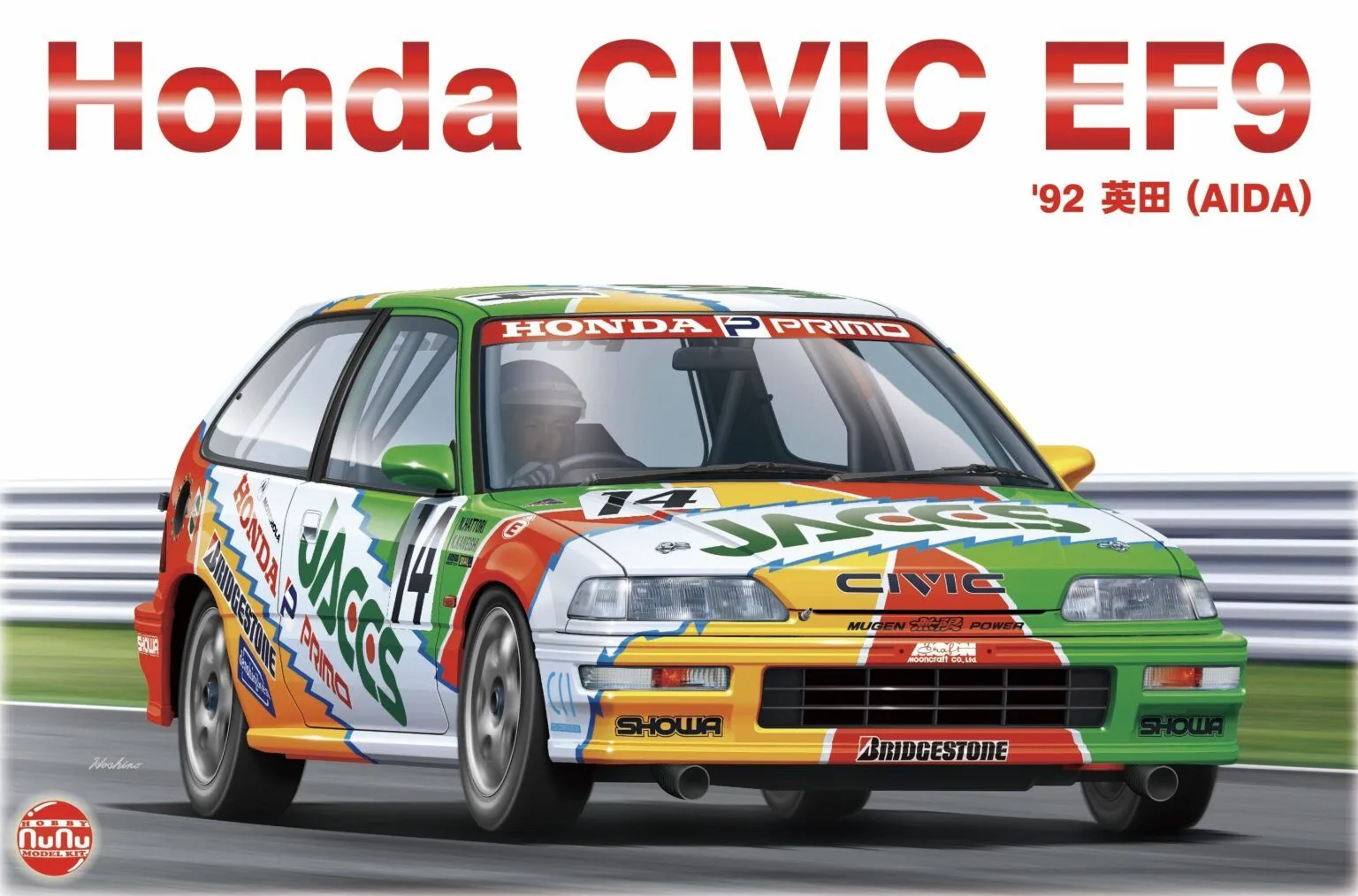 NUNU 1/24 Honda Civic EF9 ’92 AIDA JACCS # 24021 3 NUNU 1/24 Honda Civic EF9 ’92 AIDA JACCS # 24021