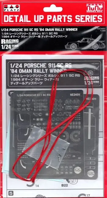 NUNU 1/24 Porsche 911 SC RS '84 Oman Rally Winner Detail Up Parts # E24011 3 NUNU 1/24 Porsche 911 SC RS '84 Oman Rally Winner Detail Up Parts # E24011