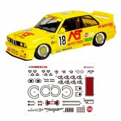 EModels NuNu 1/24 BMW M3 E30 Detail Up Parts For Sport Evolution II Auto Tech # E24014 -Aircraft Kits Sales nu e24014