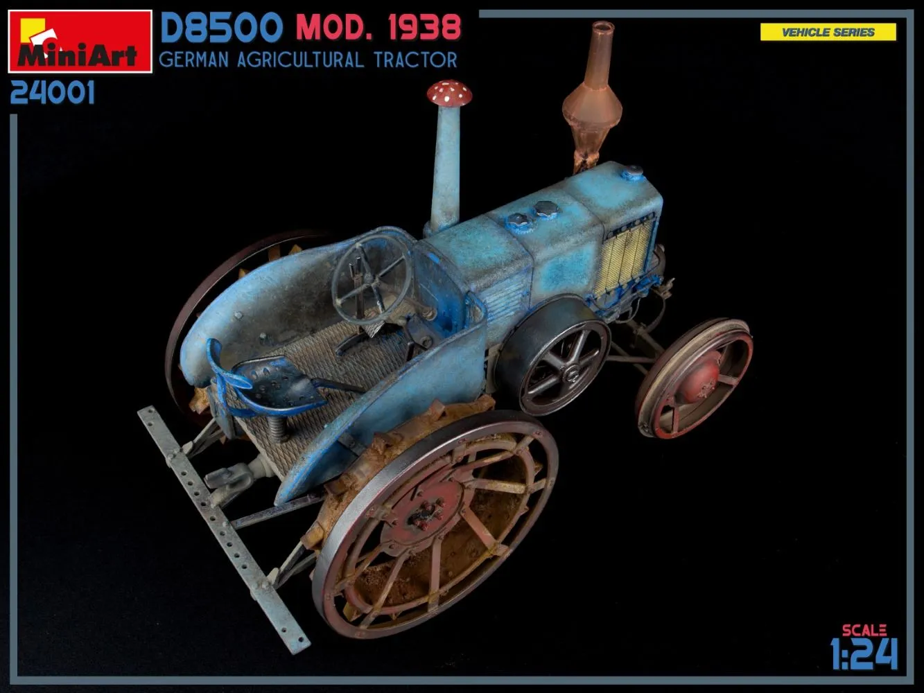 Miniart 1/24 German D8500 Mod 1938 Agricultural Tractor # 24001 18 Miniart 1/24 German D8500 Mod 1938 Agricultural Tractor # 24001 - Image 16