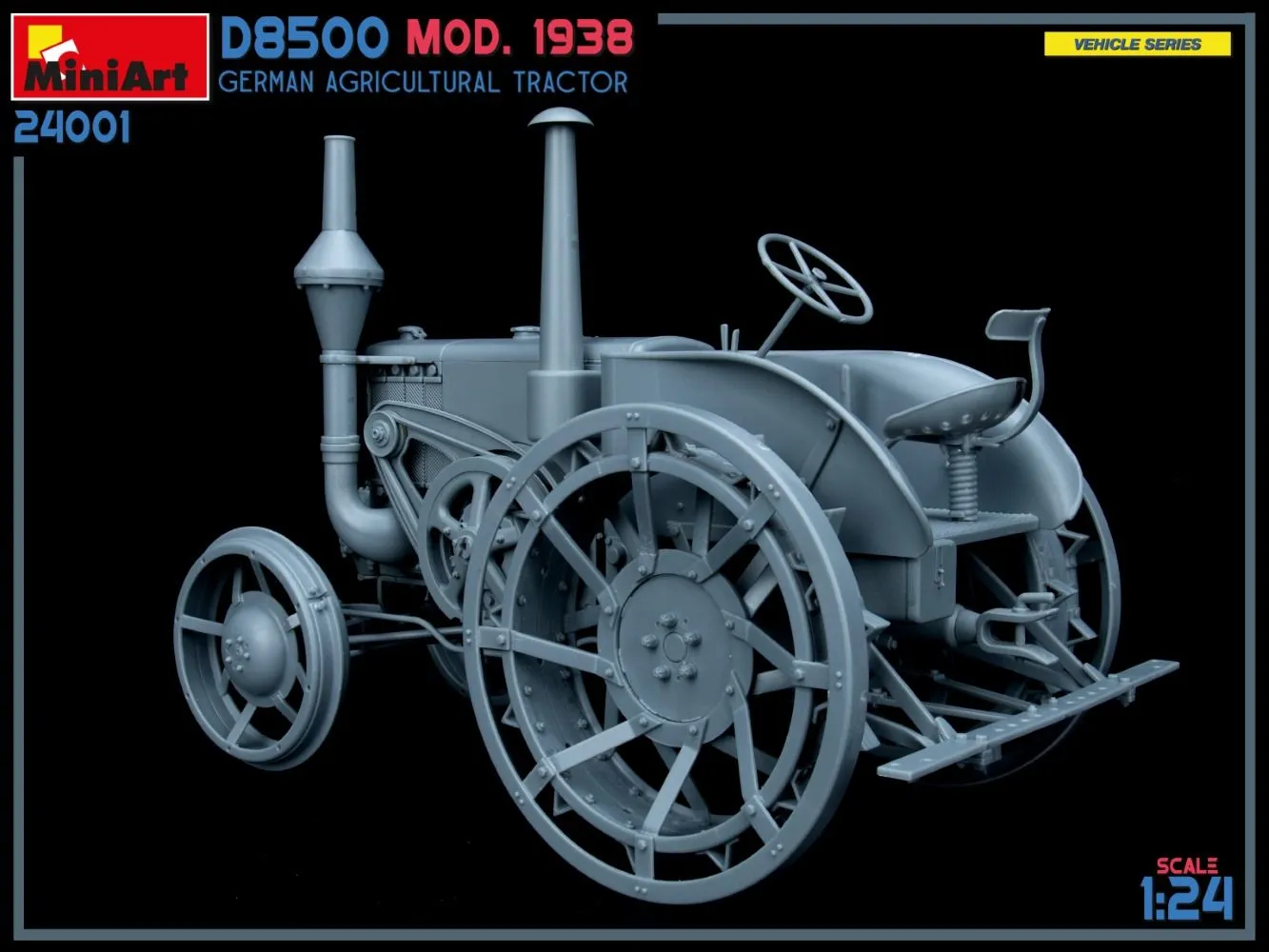 Miniart 1/24 German D8500 Mod 1938 Agricultural Tractor # 24001 15 Miniart 1/24 German D8500 Mod 1938 Agricultural Tractor # 24001 - Image 13