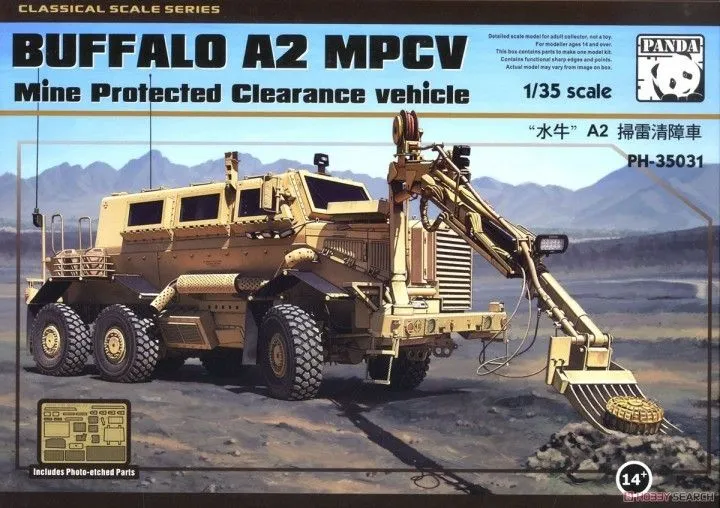 Panda 1/35 Buffalo A2 MPCV Mine Protected Clearance Vehicle # 35031 3 Panda 1/35 Buffalo A2 MPCV Mine Protected Clearance Vehicle # 35031