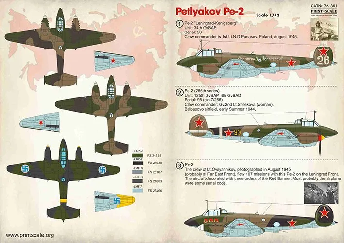 EModels Print Scale 1/72 Petlyakov Pe-2 # 72361 3 EModels Print Scale 1/72 Petlyakov Pe-2 # 72361